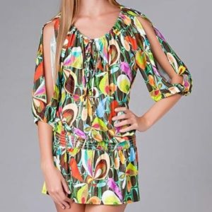 Trina Turk Rex Ray Tunic Swim Cover Up TT3CM55 45